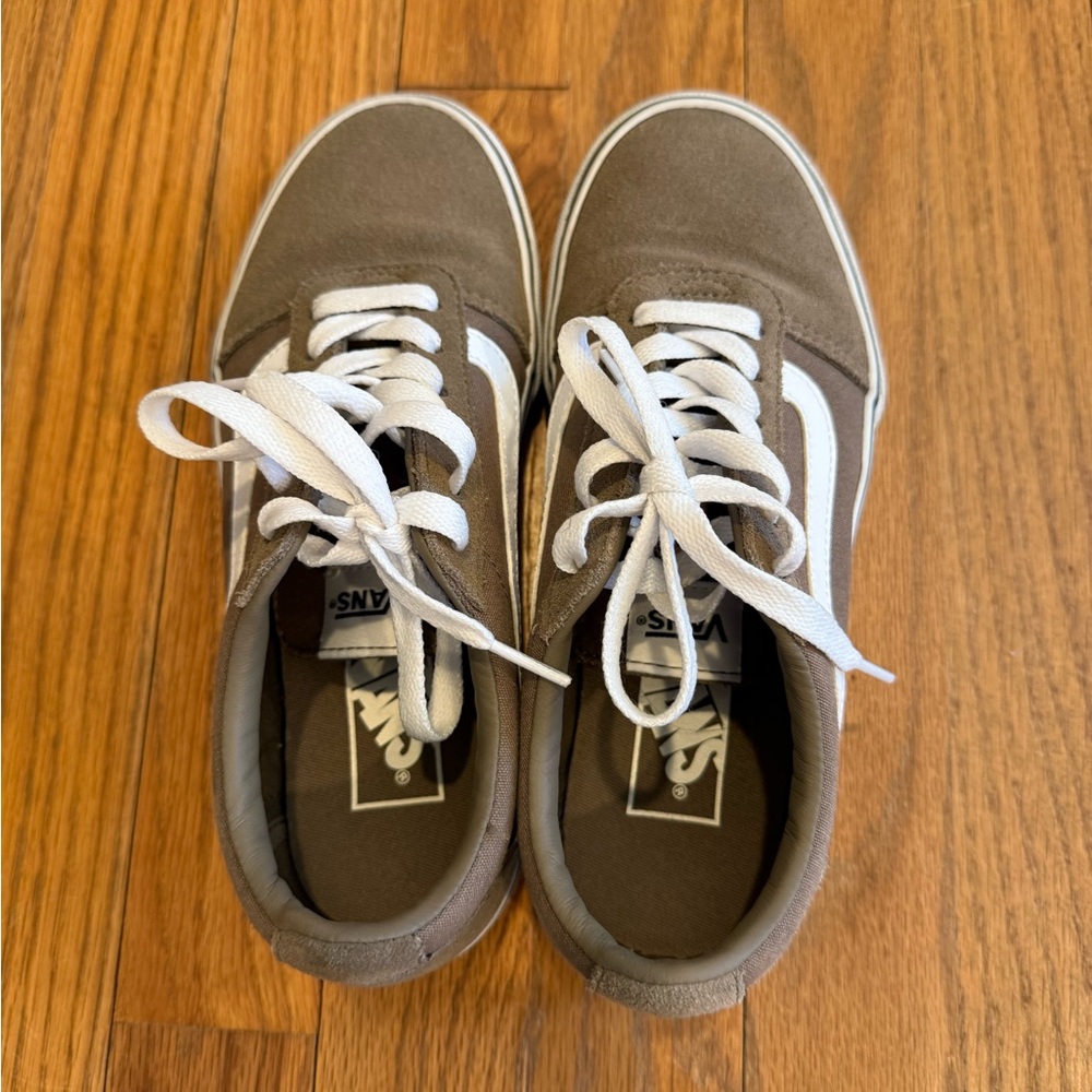 Vans Brown and White Sneakers